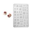 Beautiful High Quality Silicone Nail Art Mold Featuring 3D Floral Embossing Design Nail Stamp For Various Nail Sizes