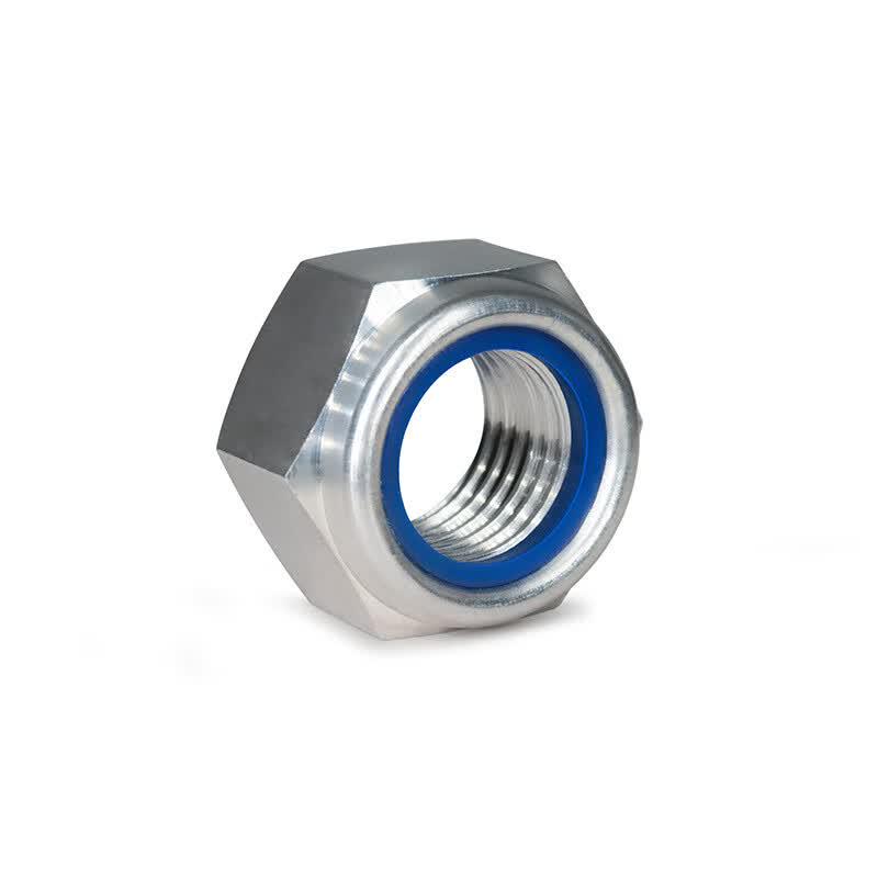 304 Stainless Steel M4 Nylon Hex Lock Nuts