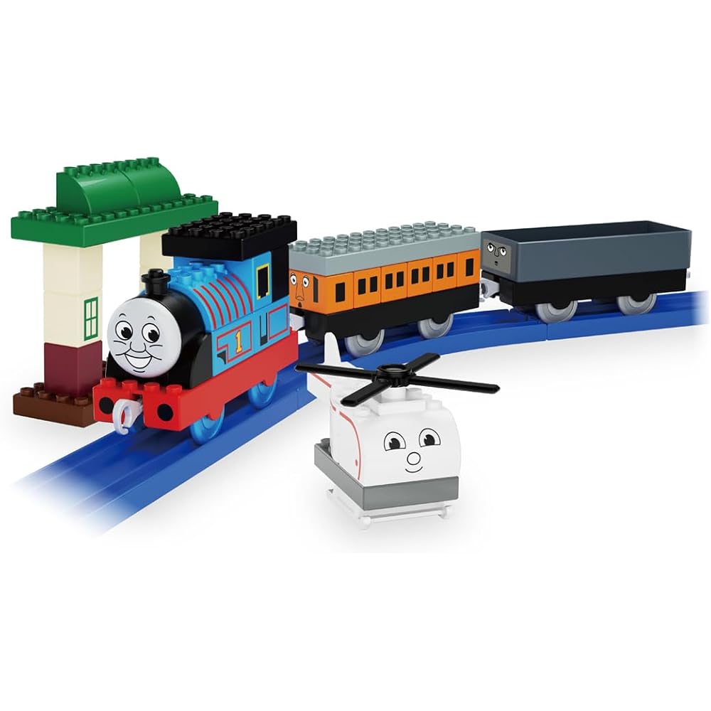Takara Tomy Tomica Plarail Block Thomas the Tank Engine Entry Set Toy for Ages 3 and Up