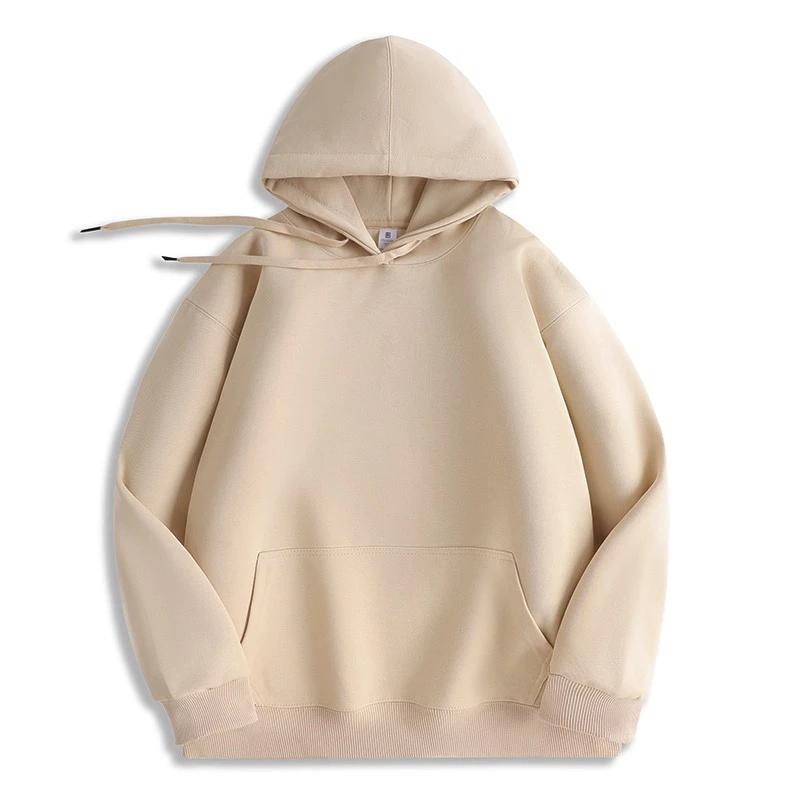 Sudadera de Color Sólido Oversize Para Hombres Mujeres Casual Primavera Otoño