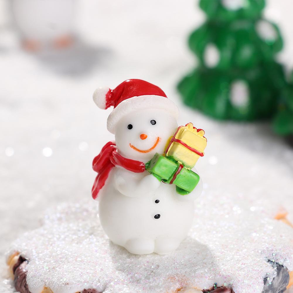 Deer Micro Landscape Santa Claus Figurines Xmas Tree Christmas Accessory Miniature Snowman