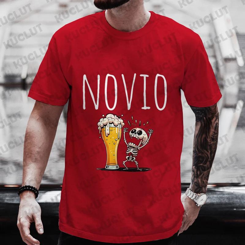 Spanish Evg Team Future Groom Man T Shirt Single Farewell Tees Wedding Top Funny Beer Bachelor Party Tshirt Father's Day Clothes