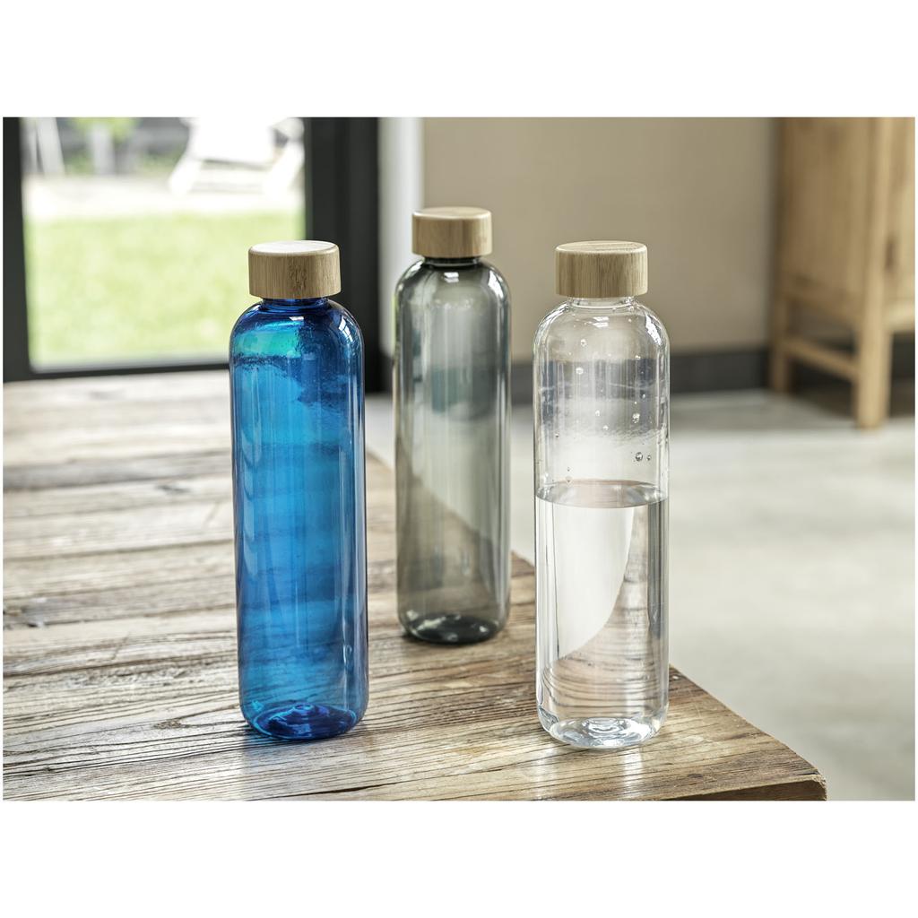 Recycled Plastic Water Bottle, 1000 Ml "Ziggs" Carbon