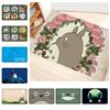 Klassischer Anime-Film Totoro Fußmatte Nordischer Stil Heimtürmatte Badezimmer-Toilettenmatten Schlafzimmer Hotel Dekor Matte