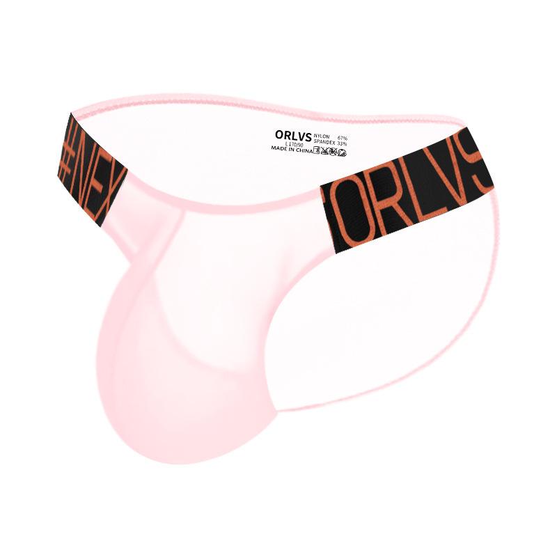 Slip da uomo sexy High Fork, intimo trasparente, ultrasottile, morbido, pantaloni da uomo con grande tasca a U e sollevamento fianchi