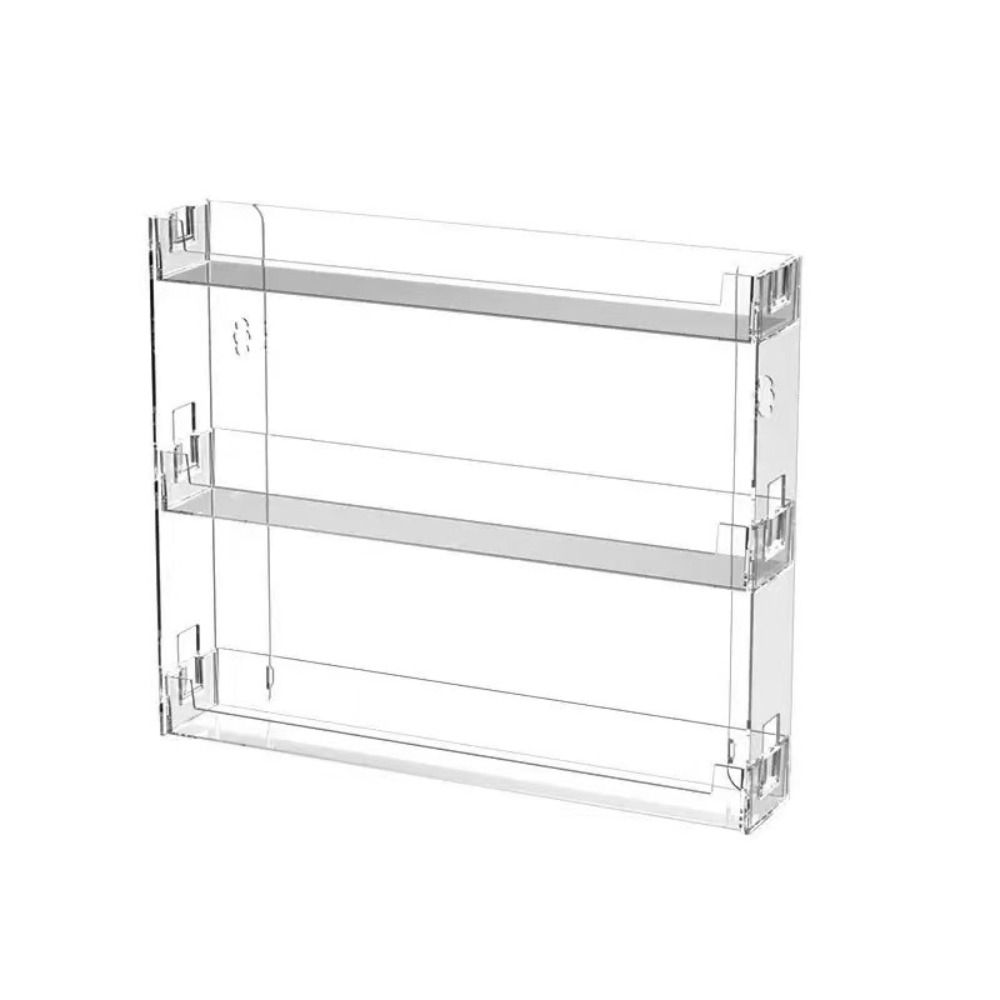 Transparenter Nagellack-Organizer 3-stöckiges Nagellack-Aufbewahrungsregal Badezimmer