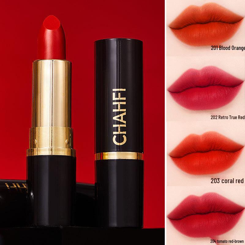 Moisturizing Matte Lipstick: Nourishing, Waterproof, Long-lasting, and Transfer-resistant.