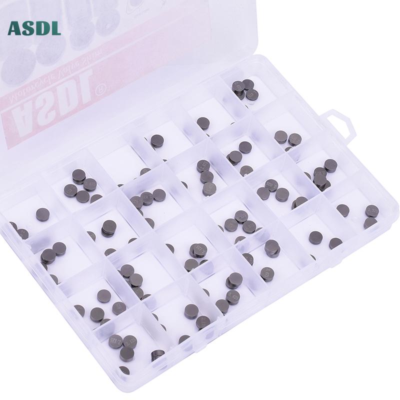 Motorcycle Engine Parts Adjustable Valve Pad Shims 7.48mm Complete Valve Shim Kit Cams 1.225 ~ 3.475 (include 5pcs)