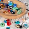 Multicolor Little Fish Glass Beads 5Pcs Cute Color Blocking for DIY Homemade Bracelet Bag Pendant Craft Accessories