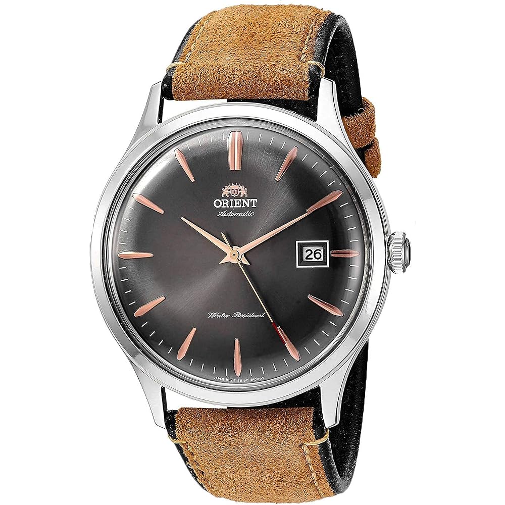 Orient Bambino 4 Classic Automatic with Hand Winding Grey Dial Watch Fac08003 a