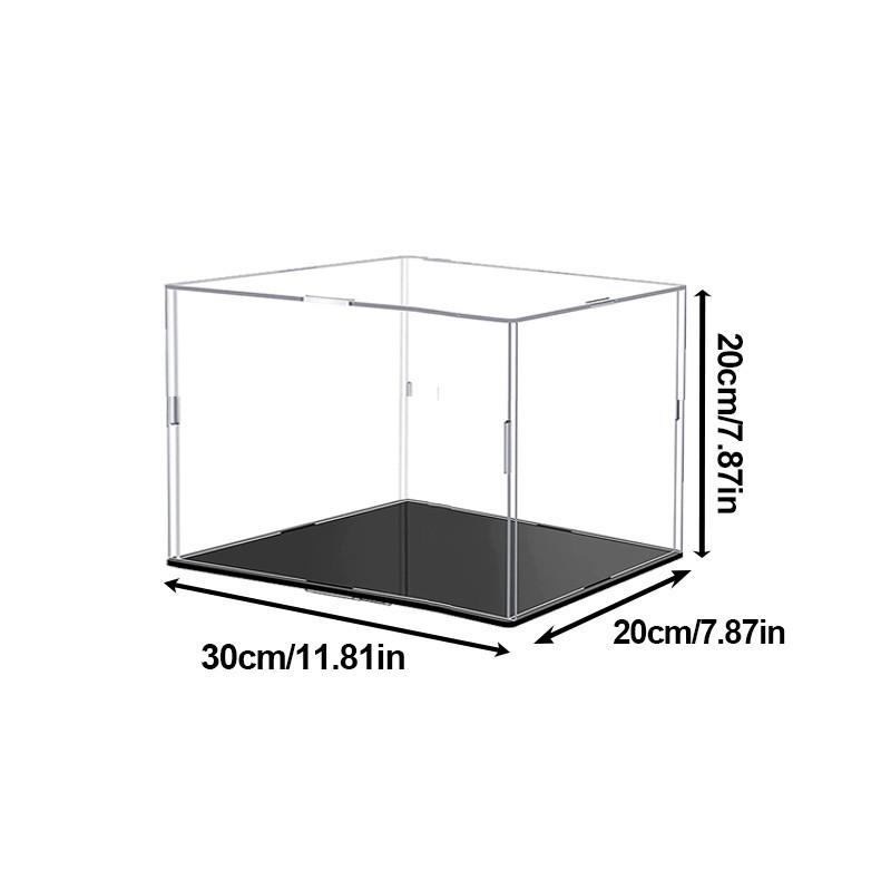 Transparent Storage Box Acrylic Model Display Box Countertop Box Organizer Stand Dustproof Protection Showcase for Action Figures/Toys/Collectibles