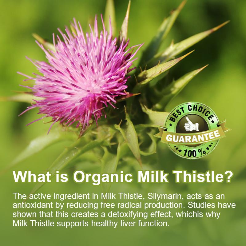Milk Thistle 315mg - Silymarin - Cleanse, Detox & Repair Formula, Immune Support