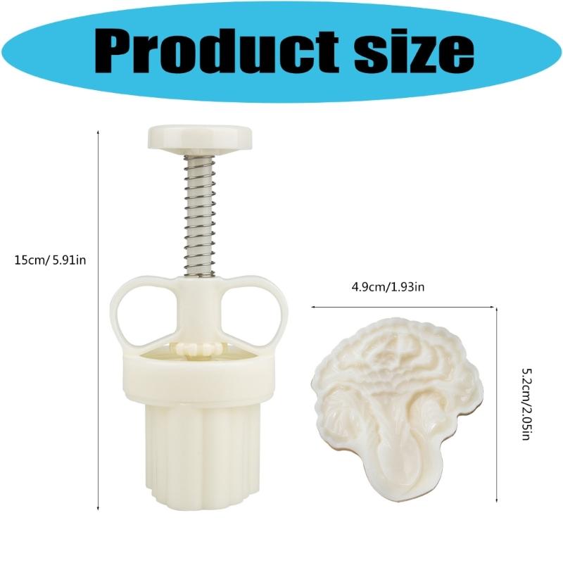 Jades Cabbage Pastries Molds Hand Pressed Mooncakes Maker Bean Pastes Cake Mould Dessert Bakewares for Cooking Lover