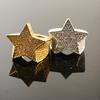 Europäischer und Amerikanischer Beliebter Retro Pentagramm Ring mit Zirkonia an allen Seiten, Hip Hop Herren Trendiger Champion Ring