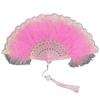 Black Lace Chinese Style Folding Fan for Cheongsam, Lolita, and Hanfu Fashion Shows