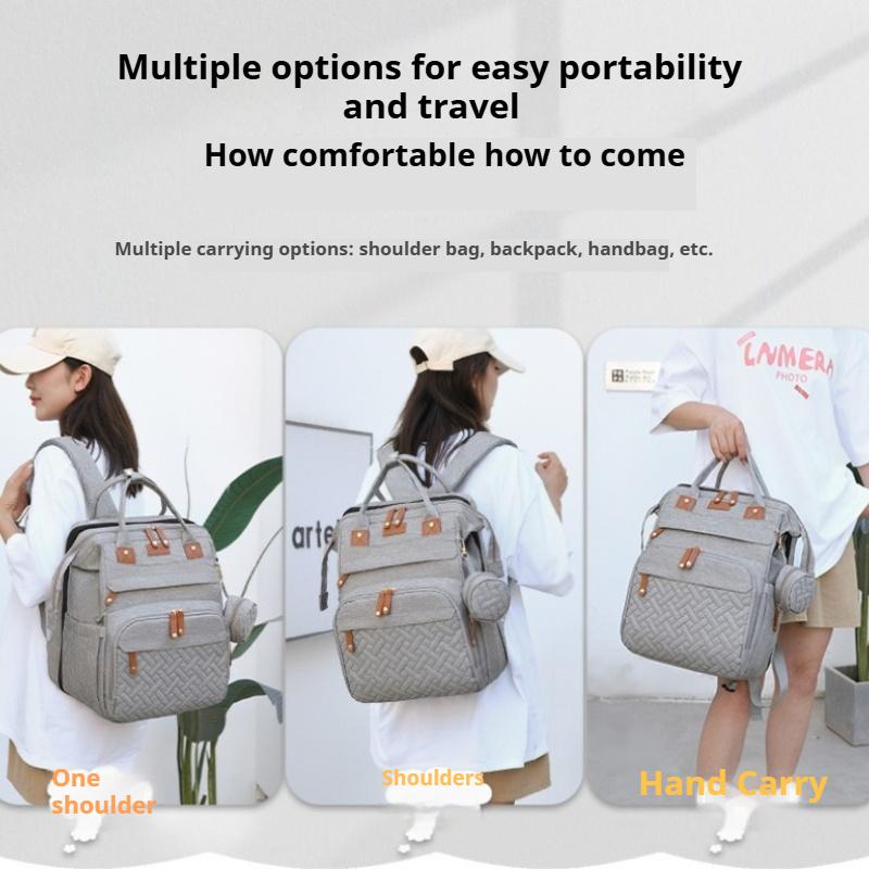 New Mommy Bag Hot Sale Maternal and Infant Bag Large Capacity Backpack Lightweight Going Out Baby Diaper Bag Mom Bag
