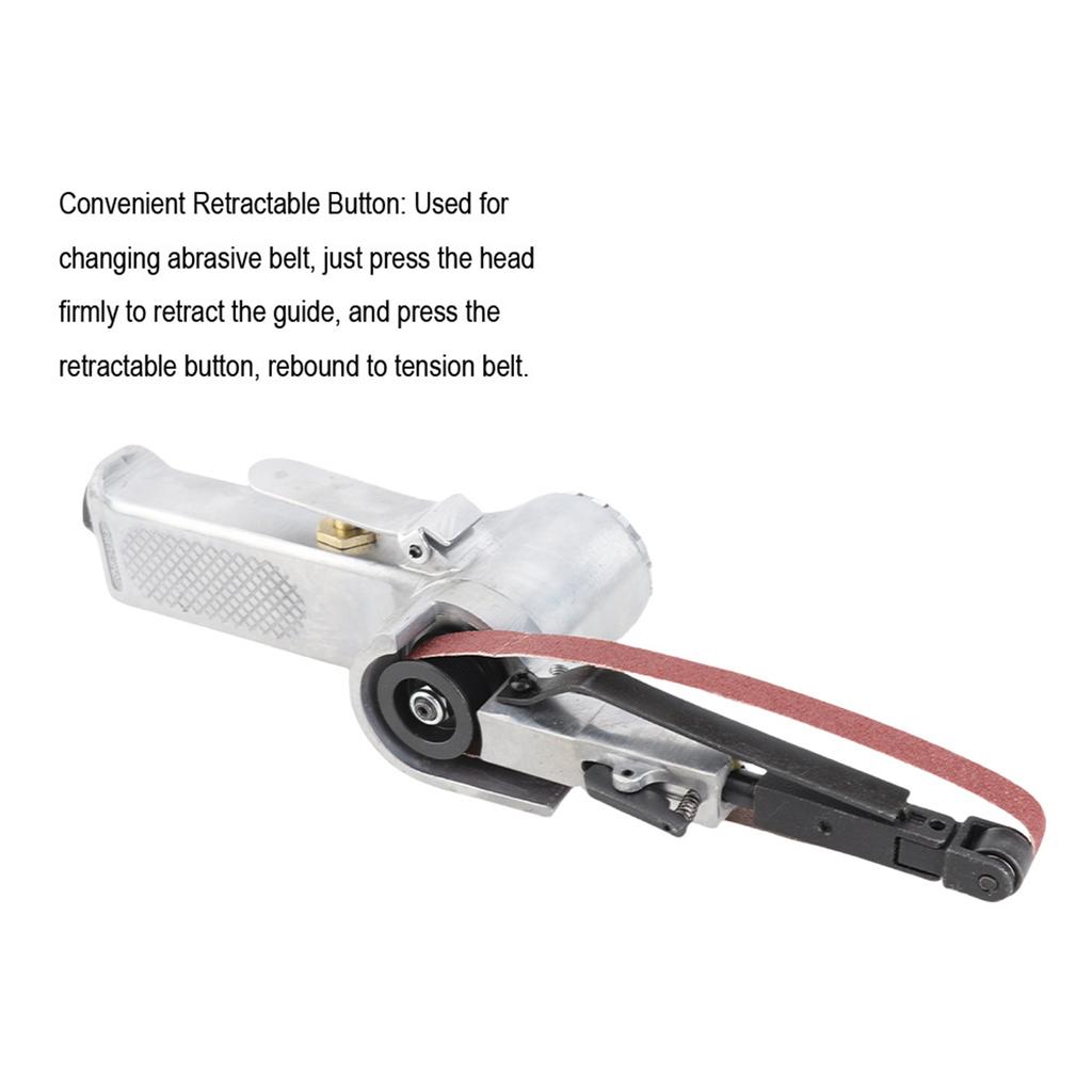 10mm Pneumatic Air Belt Sander Polisher Grinding Machine Tool