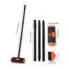 Long Handle Joint Scrub Tool with Wide and Narrow Brush Attachments for Patio Lines, Brick Openings, Balcony Edges, Outdoor Cleaning Care