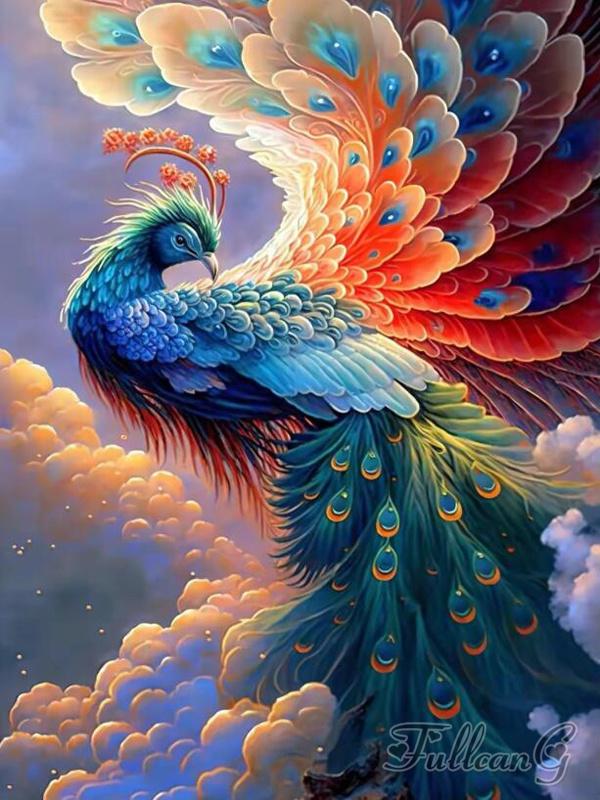 Diamond Painting New Arrivals Animal Peacocks Phoenix Diy Full Square Round Drill Rhinestone Embroidery Mosaic Cross Stitch Kits Wall Decor FG1801