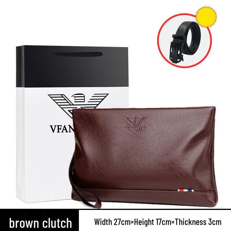 MDNG Men s Genuine Leather Business Clutch Bag Small