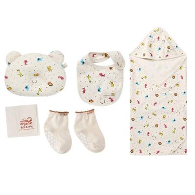Mit dem 5-teiligen Bio-Frühlings-Umstandsset, koreanischen Babyprodukten