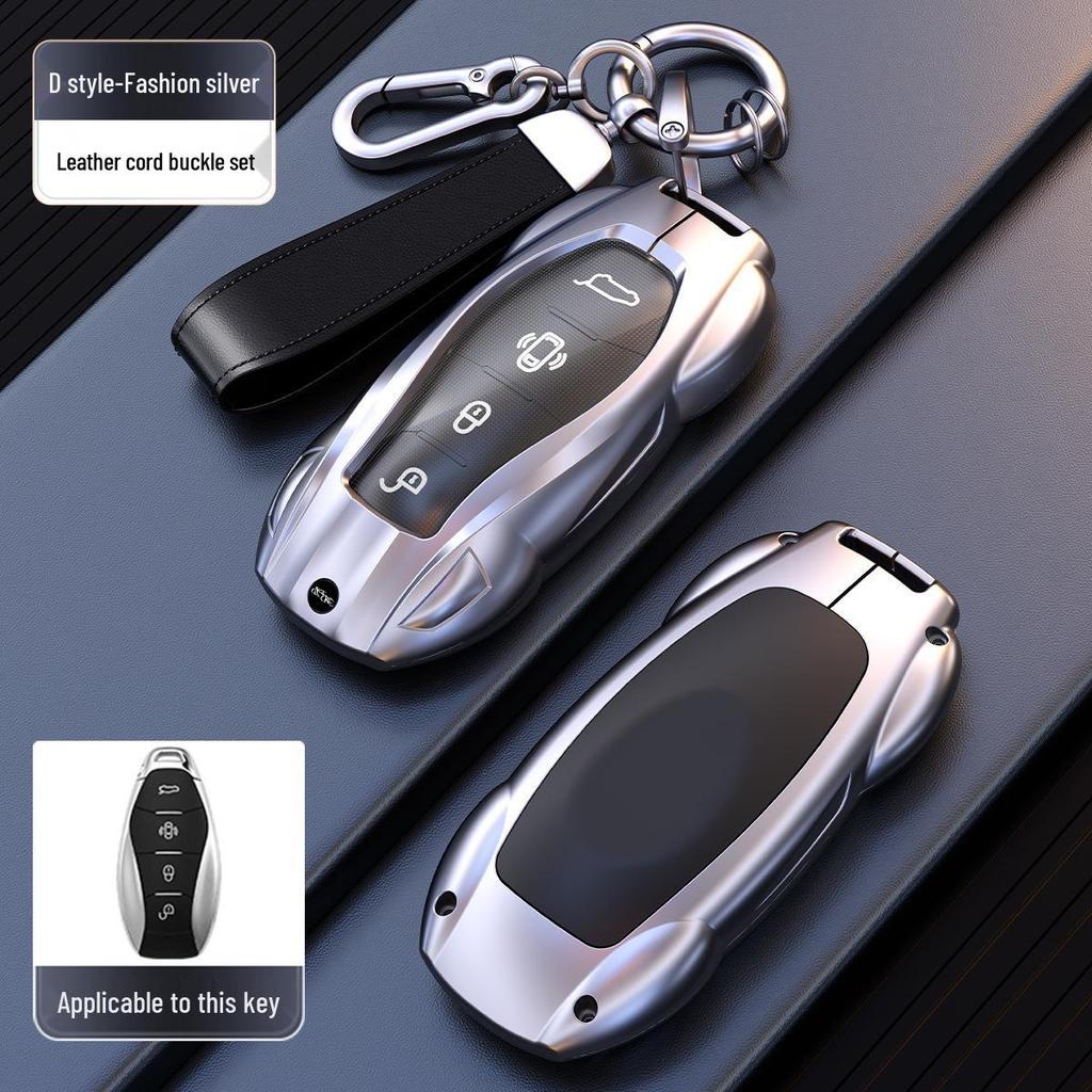 Hongqi H Series 2025 Men's Car Key Protective Cover: H5, HS5, H6, H9 Shell with HS3 and HS7 Buckle.