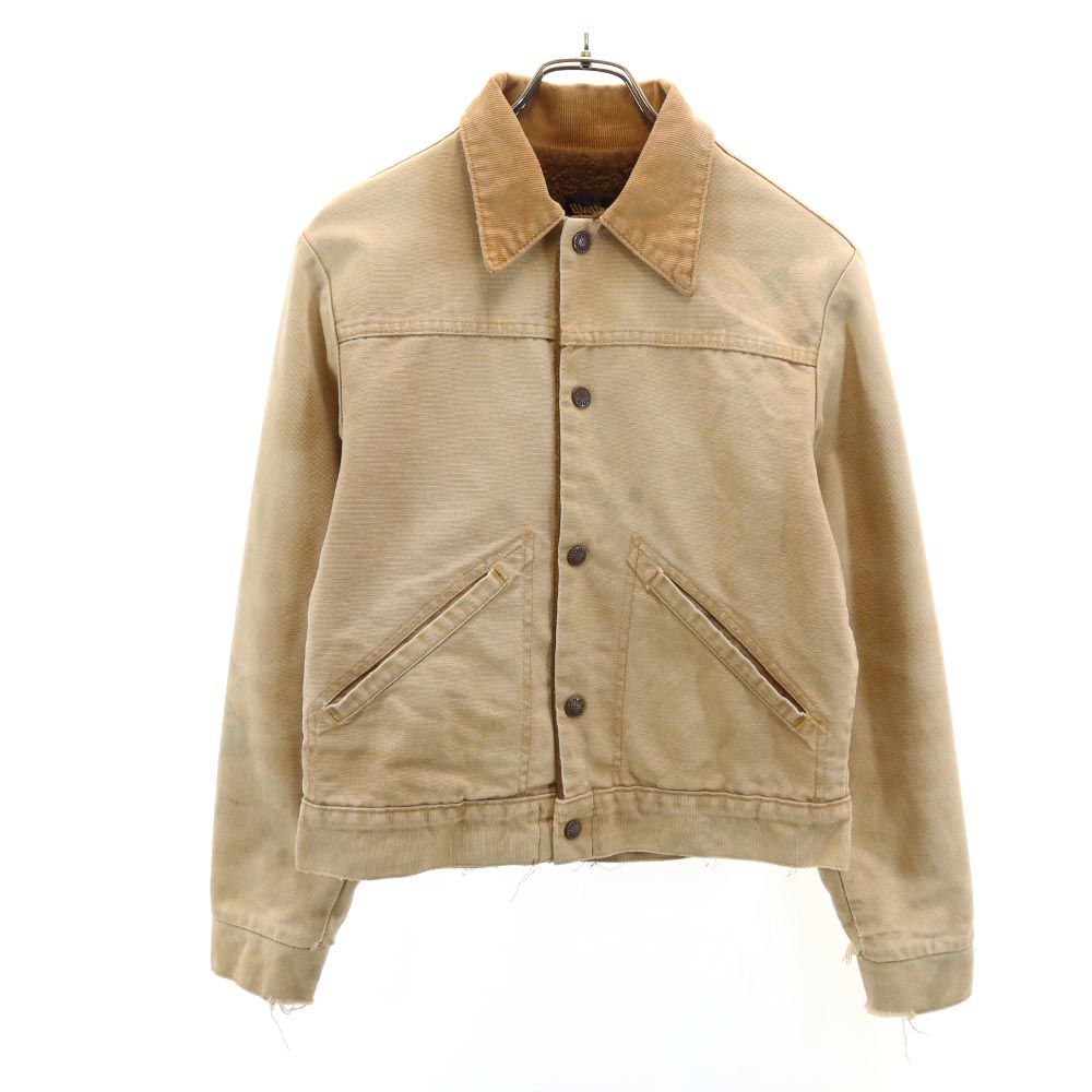 

ELY 70s vintage Long sleeve Jacket 36 Beige Back bore Men s Used