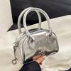 This Year's New Trendy High-end Light Luxury Portable Boston Bag Niche Design Versatile Solid Color Messenger Women's Bag