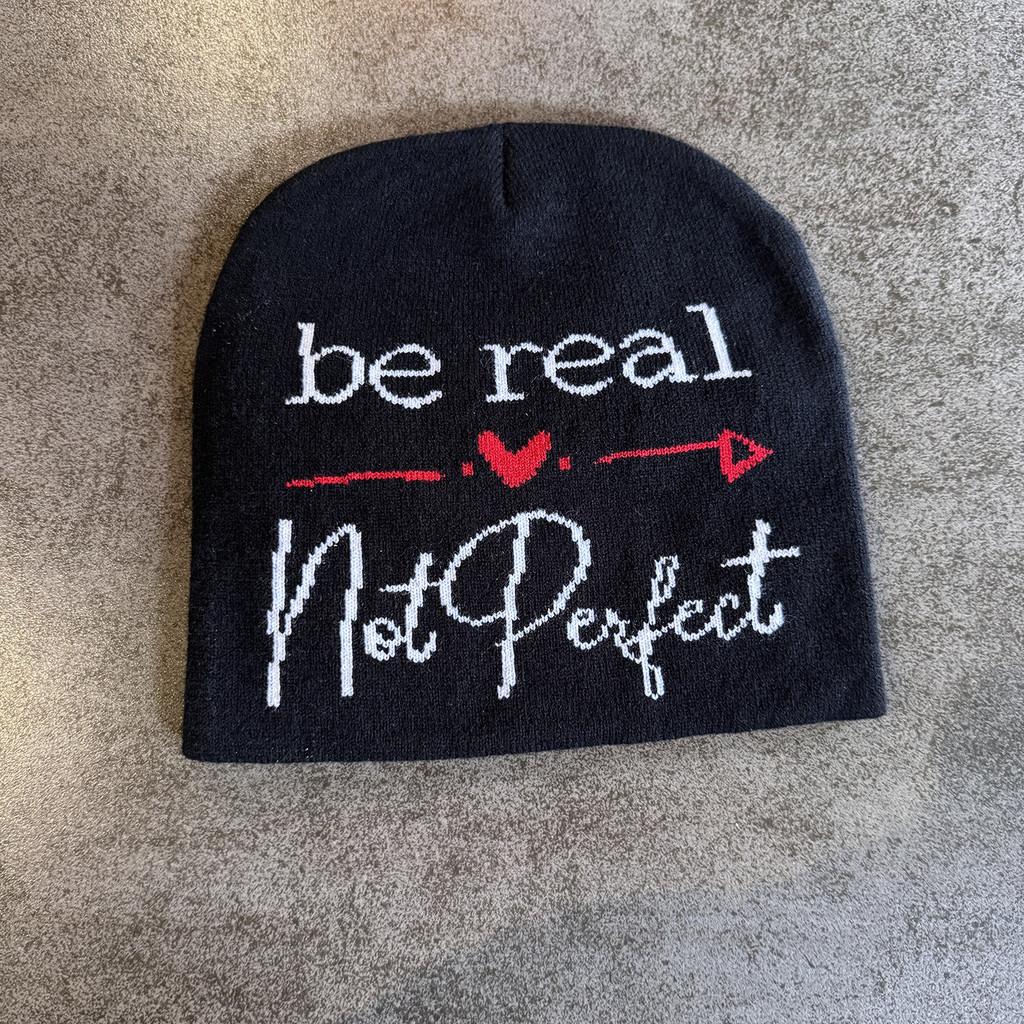 High Top Knit Hat For Men Women With Letter Design Warm Acrylic Breathable For Winter Season