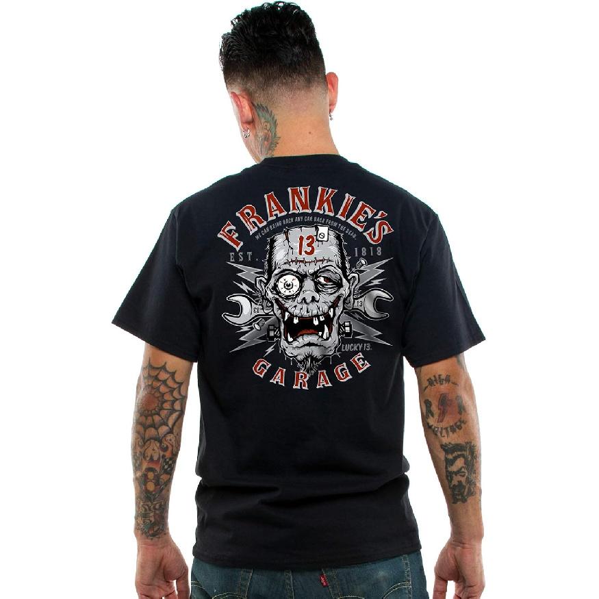 Lucky 13 Men's Frankie's Garage T-Shirt Black Large