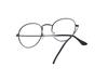 Retro Metal Round Patterned Edge Eyeglasses 3447 - Trendy Harajuku-Inspired Plano Glasses