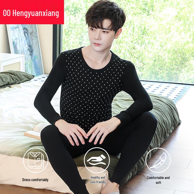 

Комплект мужского термобелья из чистого хлопка Hengyuanxiang 3XL