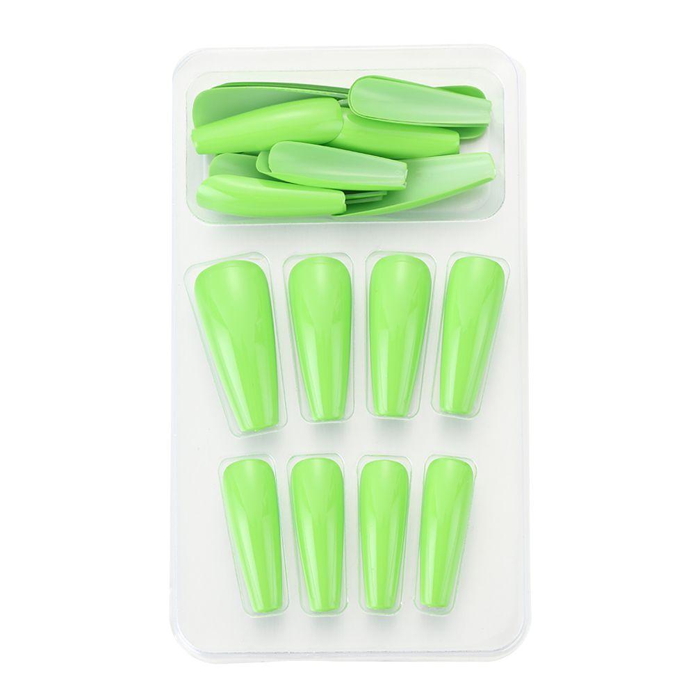 24Pcs/Set Matte Manicure Full Cover Nail Tips Ballerina Nail Coffin Fake Nail False Nails
