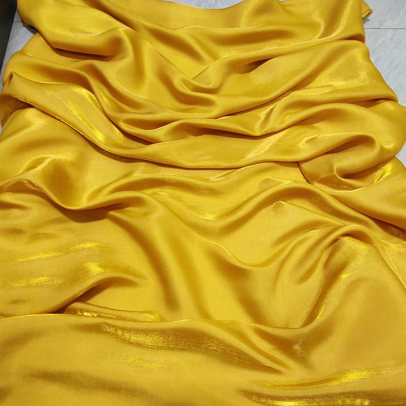 1M Glossy Silk Gradient Fabric Polyester Holographic Gradient Shiny Fabric For Diy Sewing Hanfu Dress Tablecloth Background