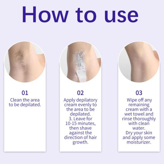 1/2Pcs 150g Hair Removal Cream Natural Gentle Fast Acting Moisturizing Full Body Arm Leg Underarms Facial Hair Remover Depilatory Cream