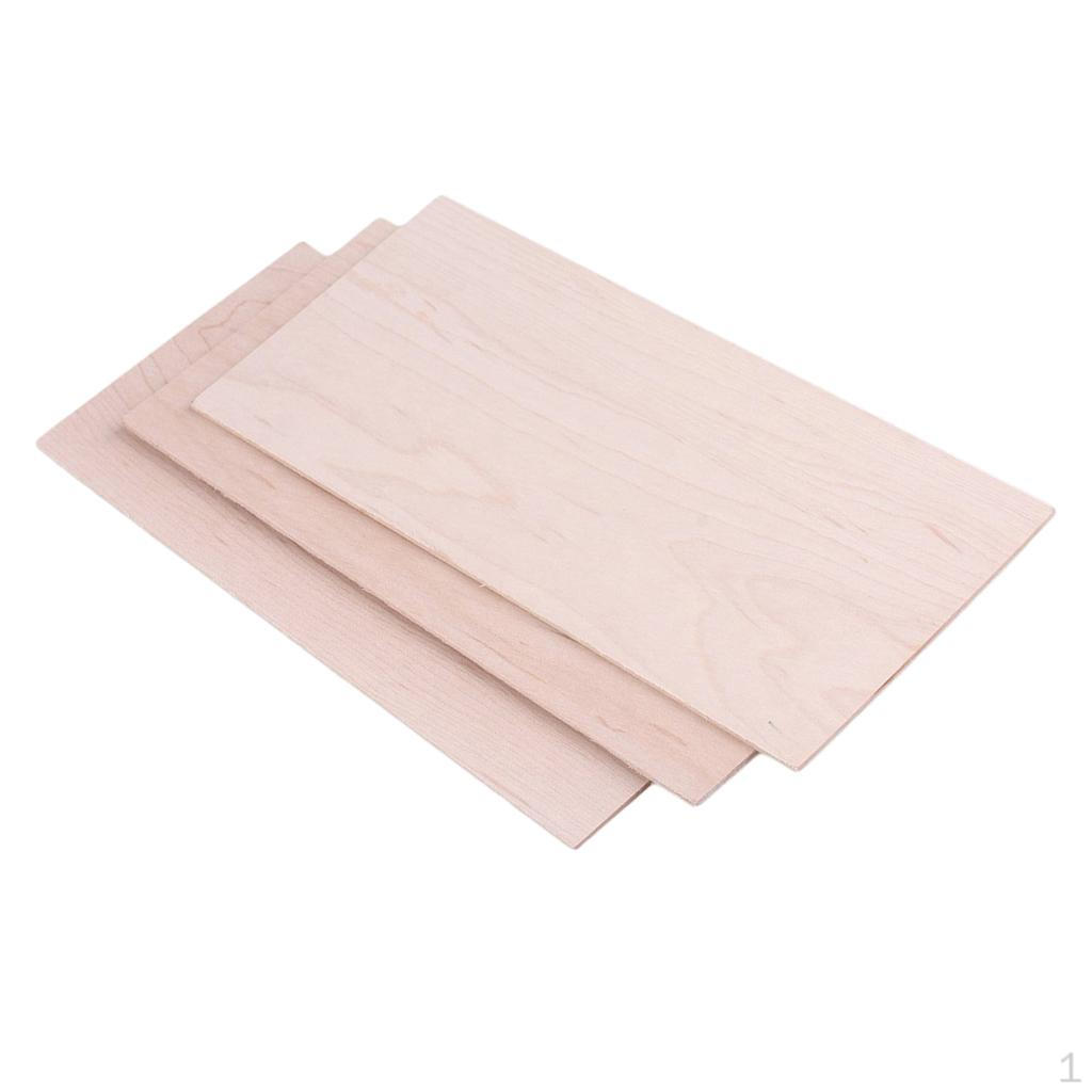 

3 Pcs head of guitar Veneer Headplate Marquetry Parts Accessory for Luthier DIY