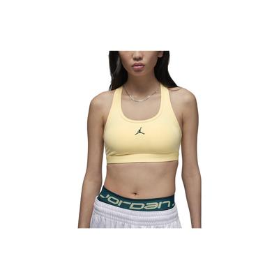 Logo Print Moderate Support Solid Full-Coverage Sports Bra Women Underwear Light-Yellow FB6873-821