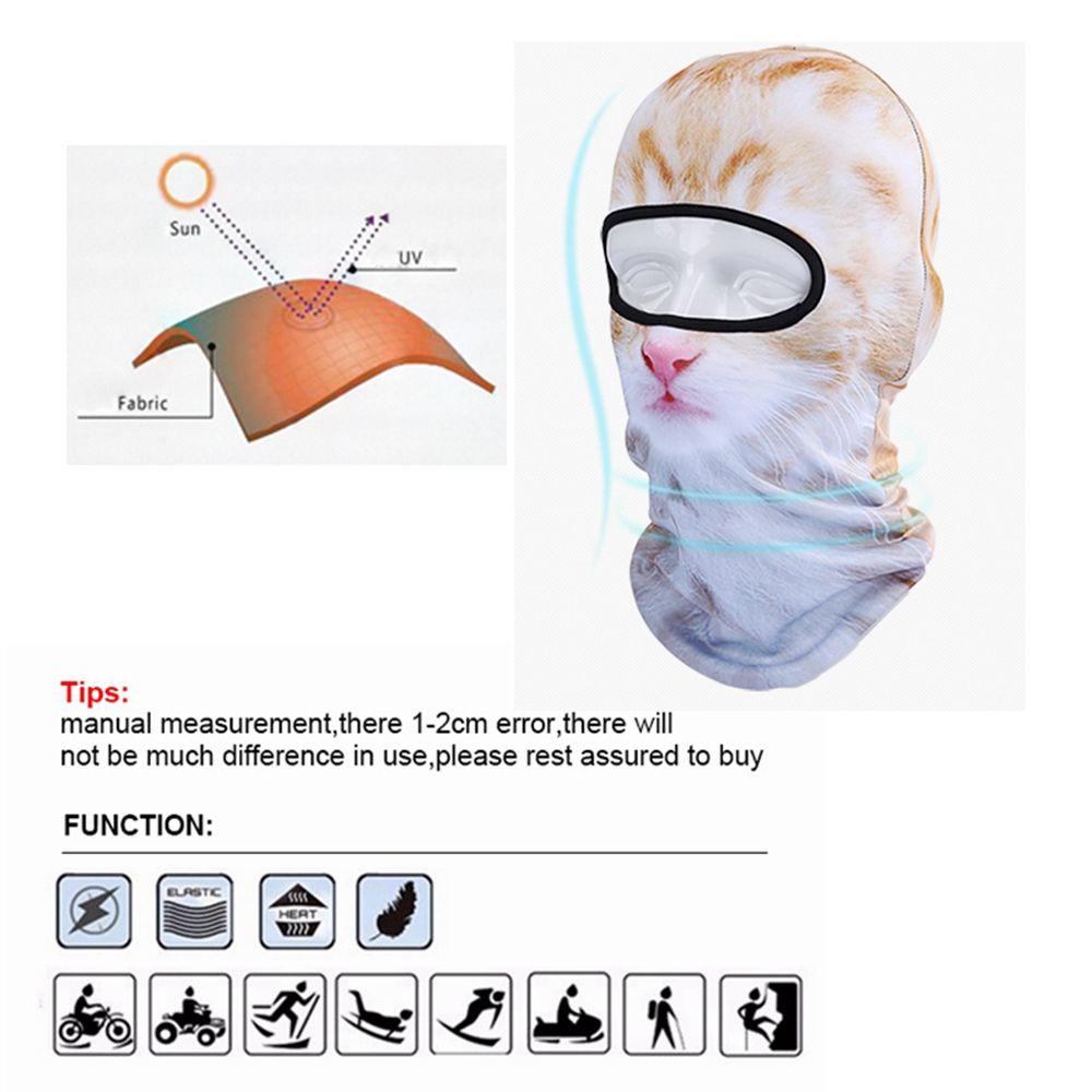 3D Katze Hund Tier Hut Fahrrad Ski Party Kopftuch Winter Warm Volle Gesicht Maske Hut Mode Kopfschmuck
