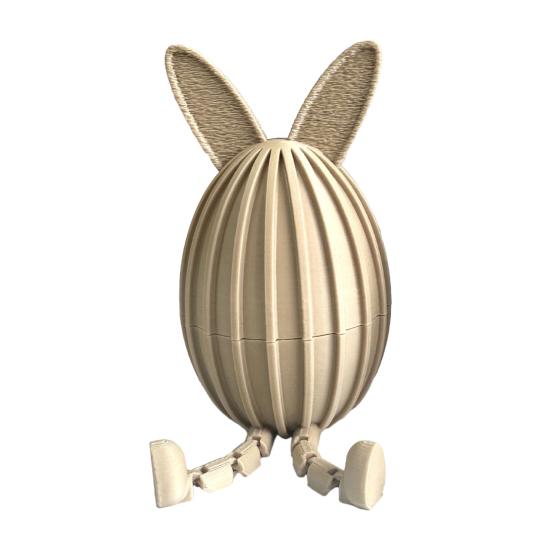 3D tištěné plnitelné velikonoční vajíčko, kloubový ohebný velikonoční zajíček s pohyblivými klouby pro dekoraci stolu, výplň do velikonočního košíku, dárky pro děti i dospělé