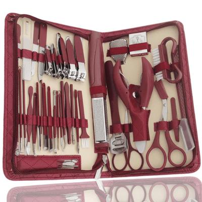 10-42pcs Nail Clipper Tools Set Manicure Pedicure Tool Eyebrow Trimmer Facial Care Hand and Foot Care Tools