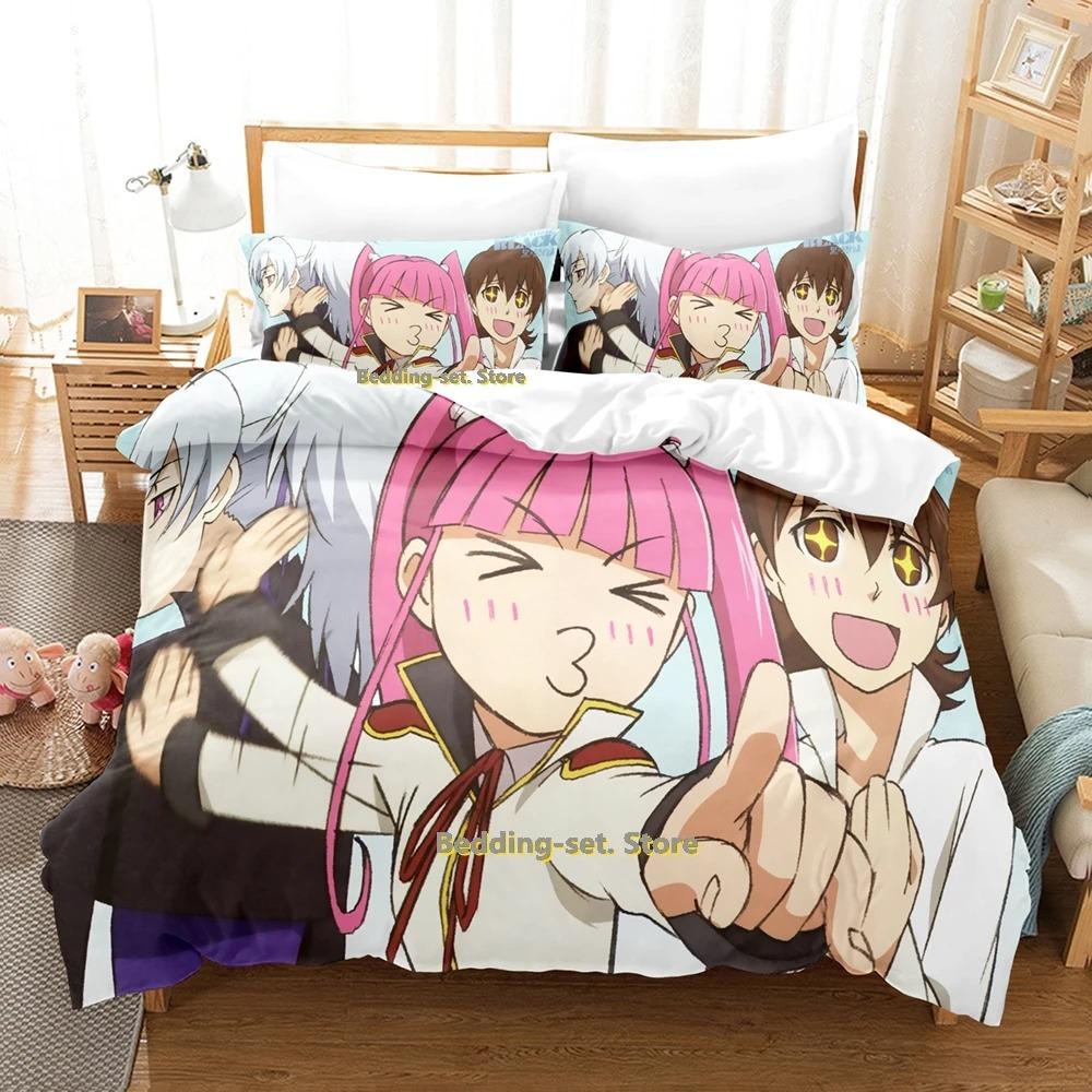 Comfortable Anime Print Bedding Set With Duvet Cover And Pillowcases Single Twin Full Queen King Sizes For Adults And Kids
