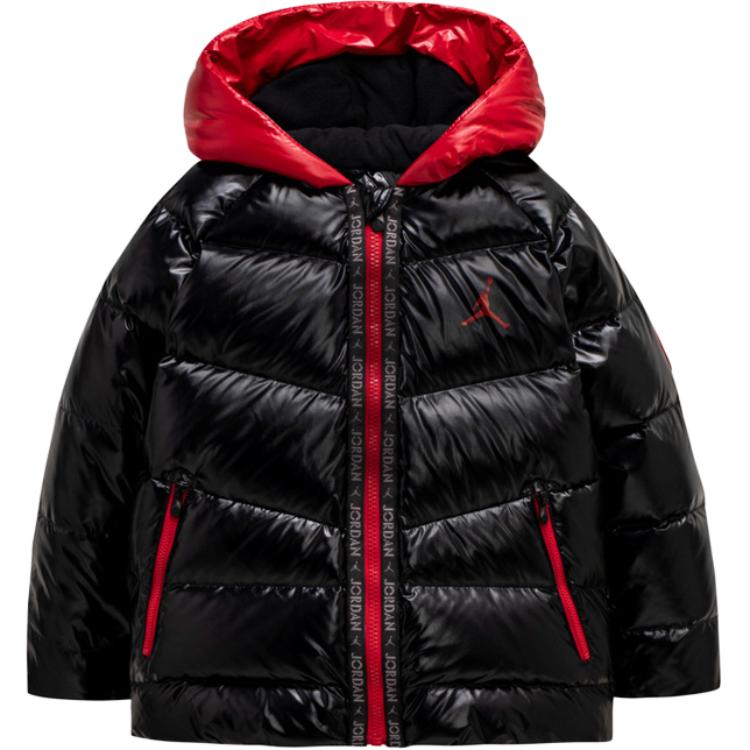 Jordan Down Jacket Children Aged 3 7 Years Old Jet Black FB1747-010 5