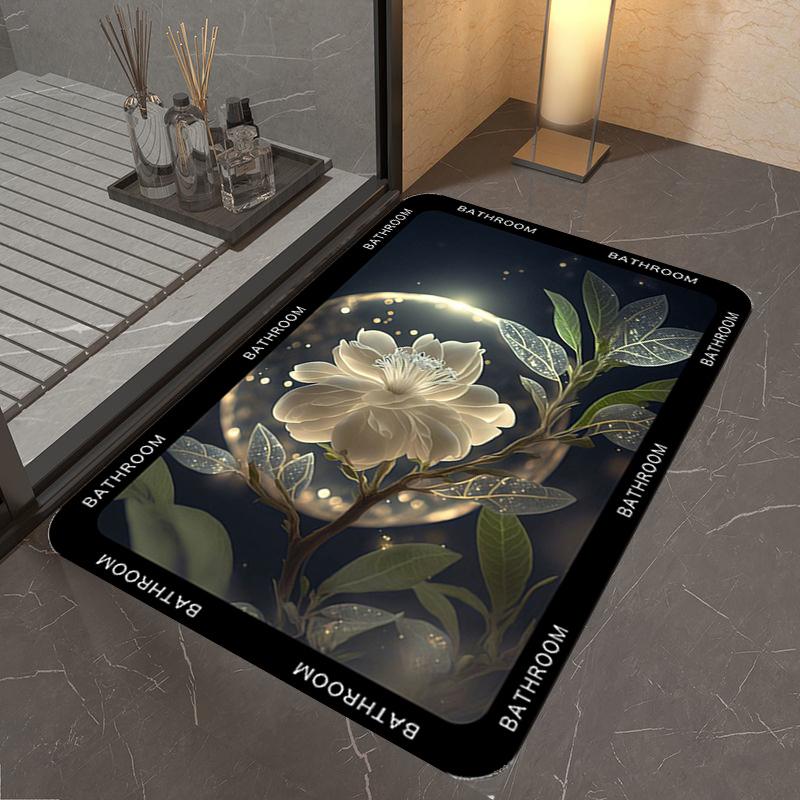 Bathroom Floor Mats Quick-drying Dirt-resistant Non-slip Mats for Bathrooms Bathroom Entrance Doorsabsorbent Carpets