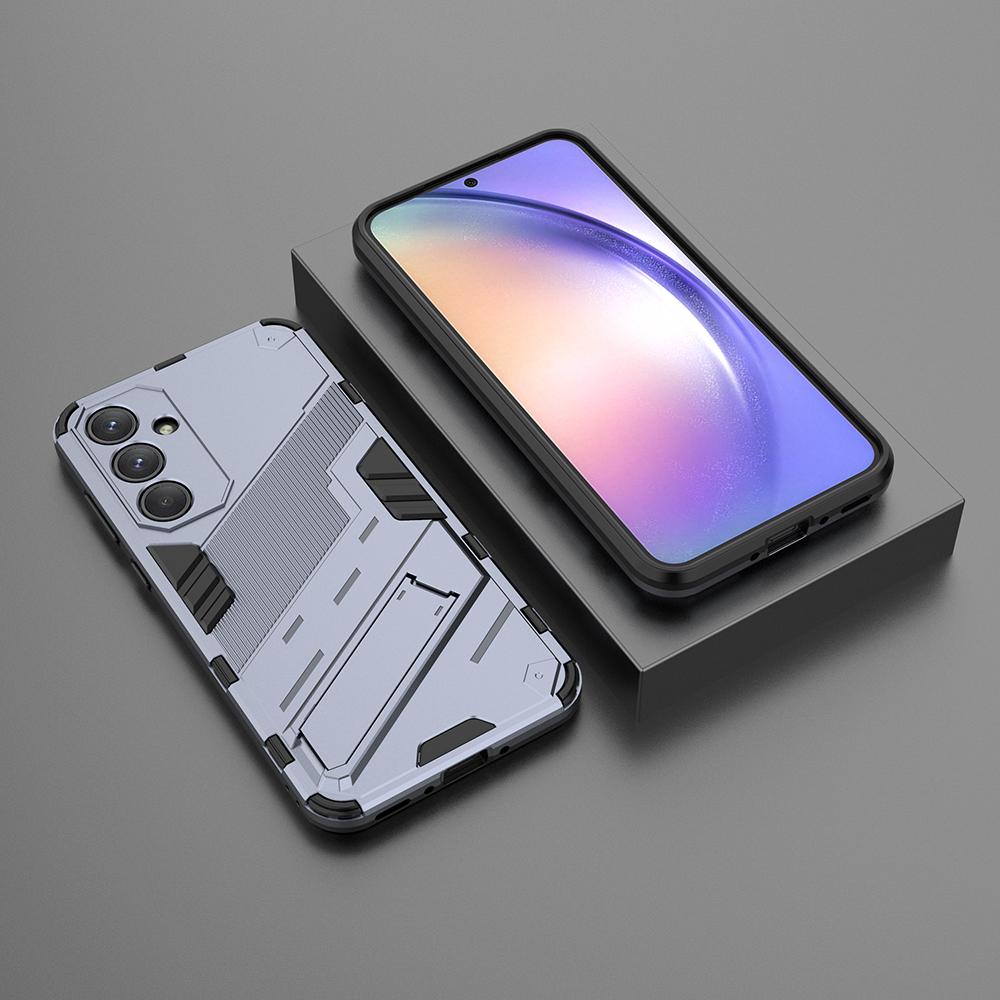 Robuste Panzerhülle für Samsung Galaxy A05 A05S A13 A14 A15 A23 A24 A25 A33 A34 A35 A52 A53 A54 A55 A73 S23 FE S24 Dünne Hülle mit Ständer
