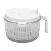 Salad Spinner with Removable Lid Hand Crank Vegetable Fruit Washer Dryer Quick Drainage For Kitchen Use