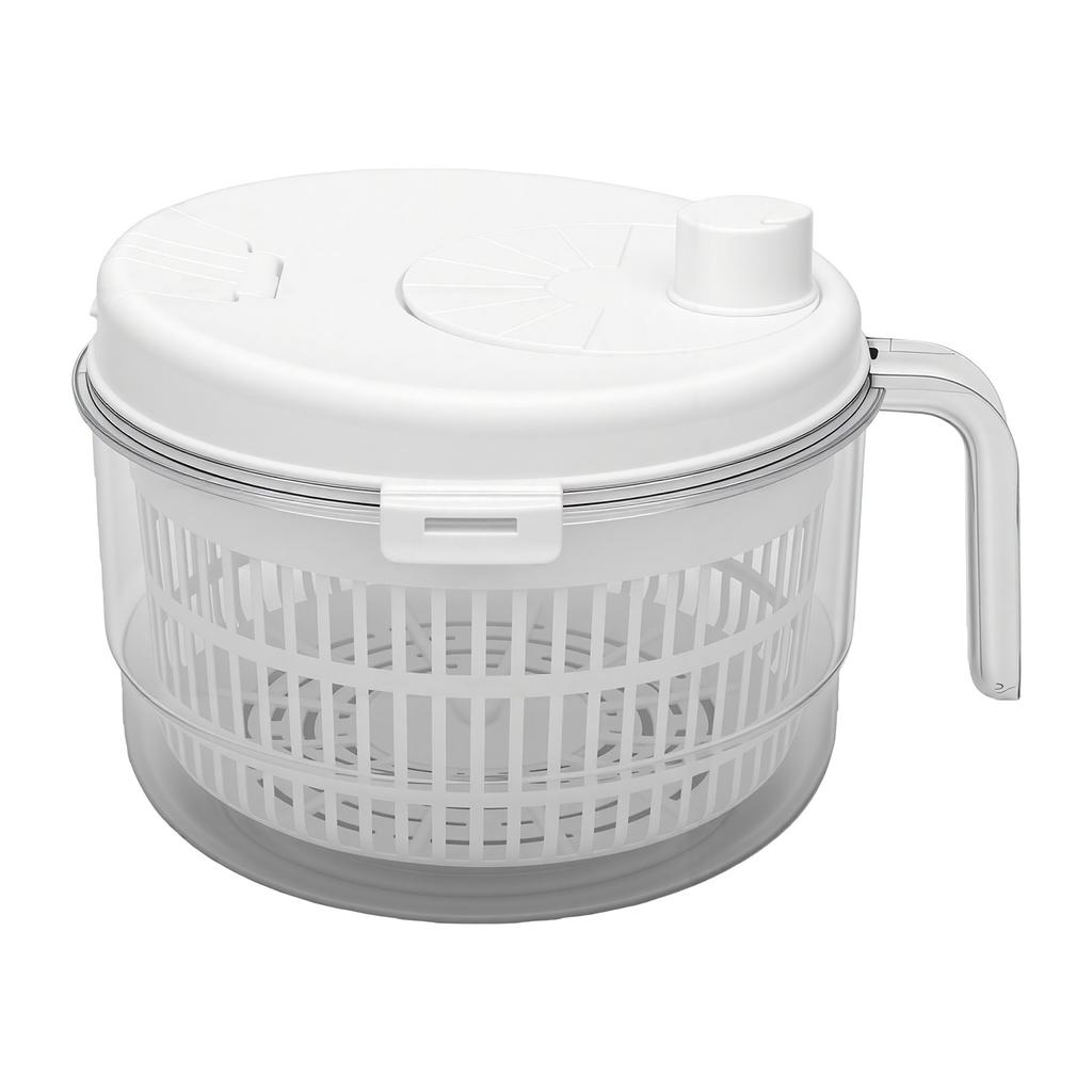 Salad Spinner with Removable Lid Hand Crank Vegetable Fruit Washer Dryer Quick Drainage For Kitchen Use