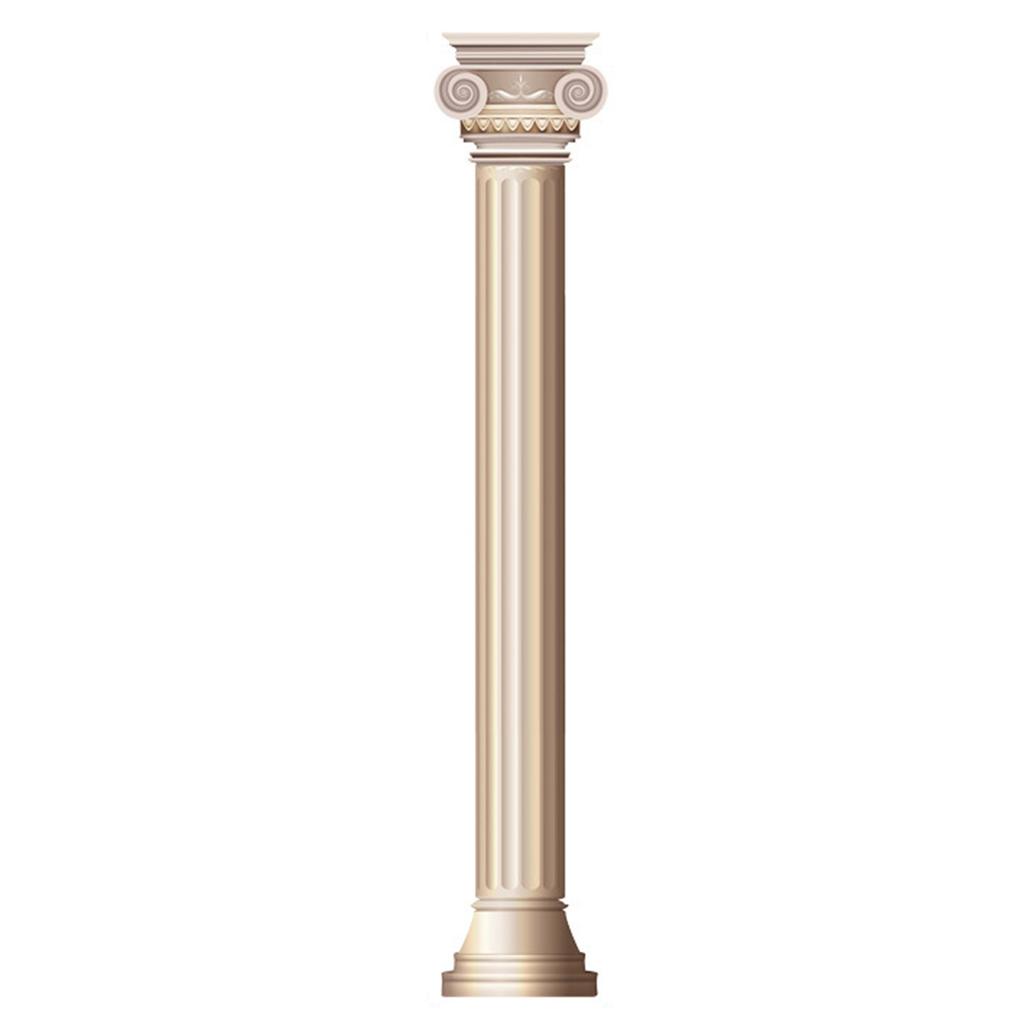 3D Roman Column Self-adhesive Wallspaper TV Sofa Background Wall Decor Stickers Household Decoration For Indoor Design