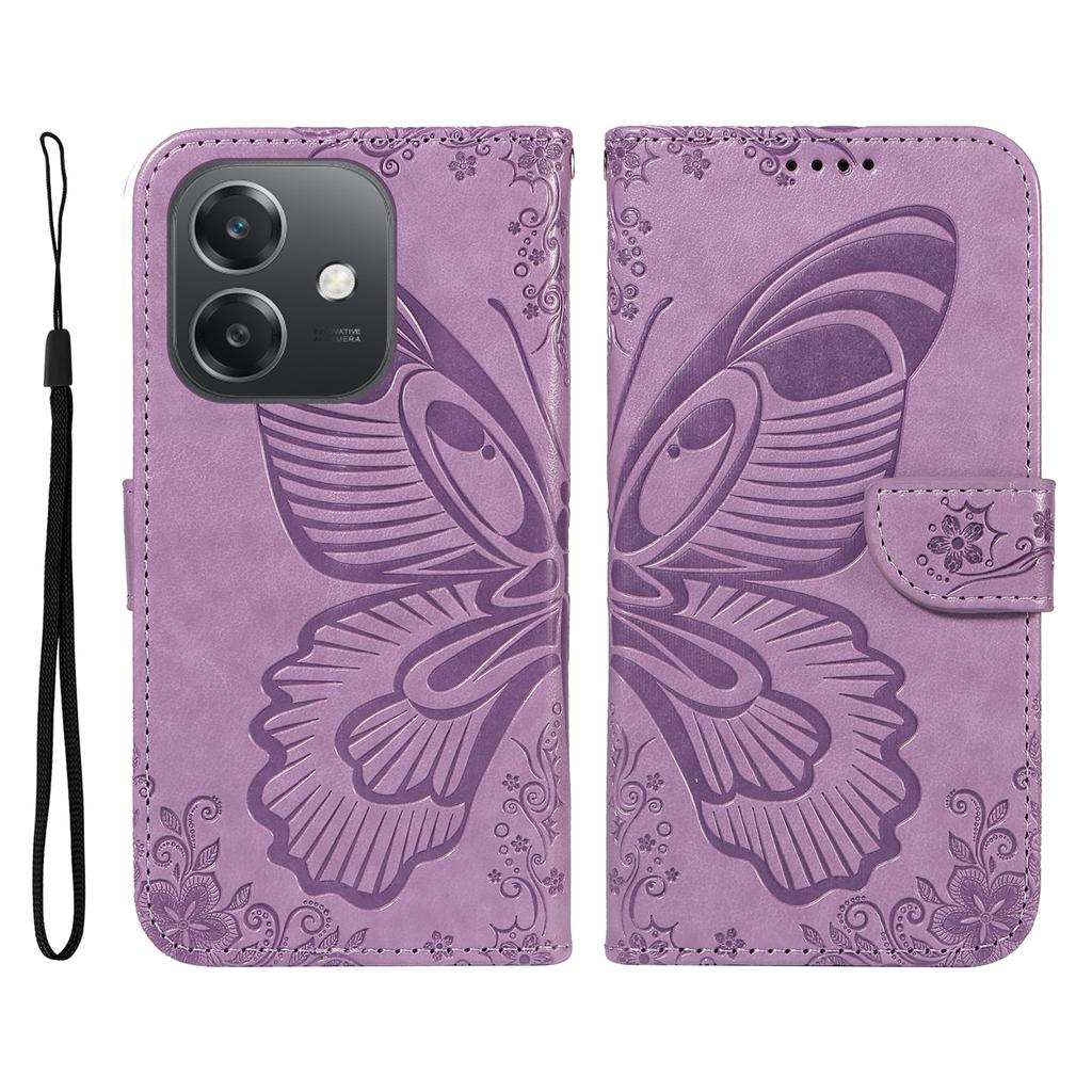 For Oppo A5x 5G/A3x 4G/5G (India)/A3 4G/5G/A60 5G/A40 4G/A40M 4G Case Butterfly Pattern Leather Wallet Flip Phone Cover