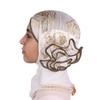 Elastic Turban Caps Bronzing Flower Casual Hair Bonnets African Women's Hat  Four Seasons