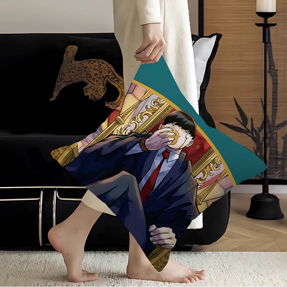 Japanese Anime MASHLE MAGIC AND MUSCLES Cushion Cover Polyester Sofa Cushions Decorative Throw Pillows Home Decoration